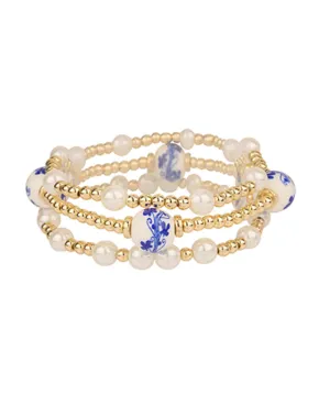 Noelle Triple Row Ceramic Bracelet