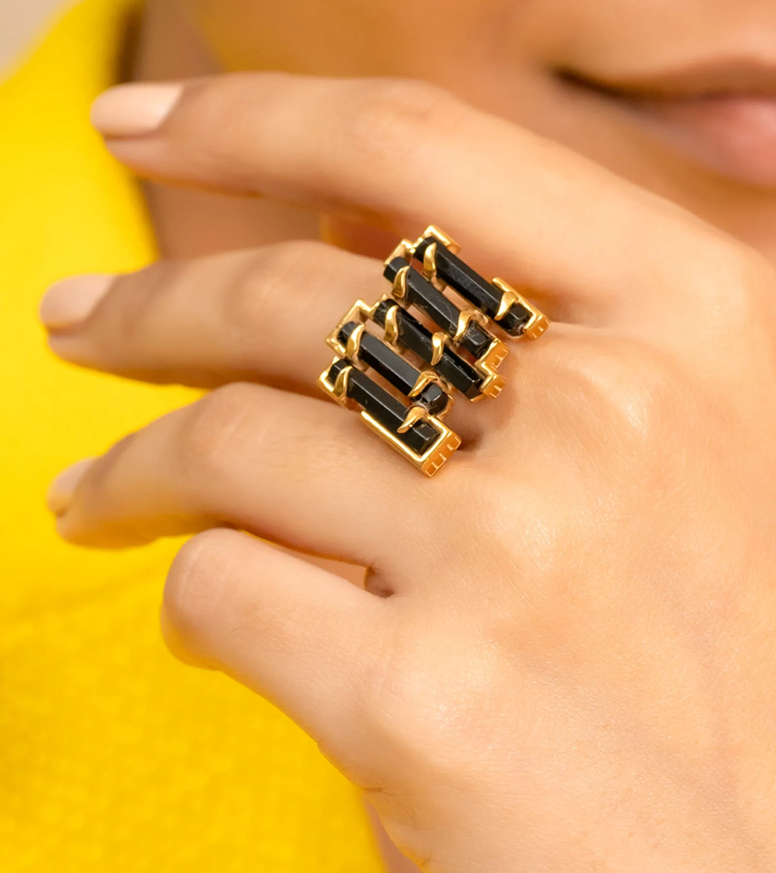 Noir Onyx | Cocktail Ring
