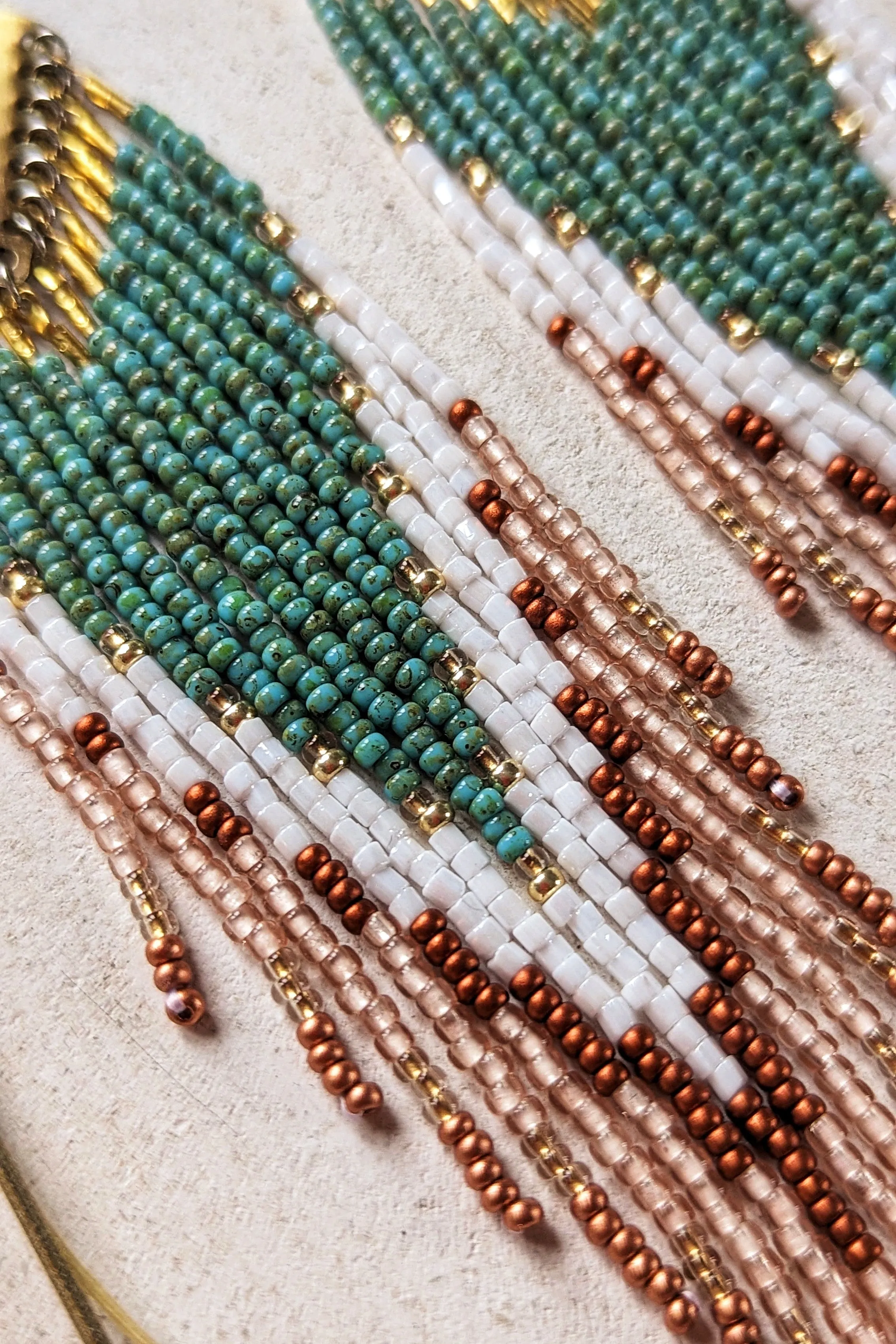 Oprah Turquoise Beaded Earrings