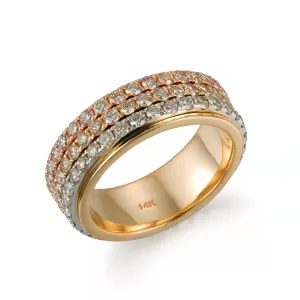 Orchid Gems Trinity Rotating Diamond Ring