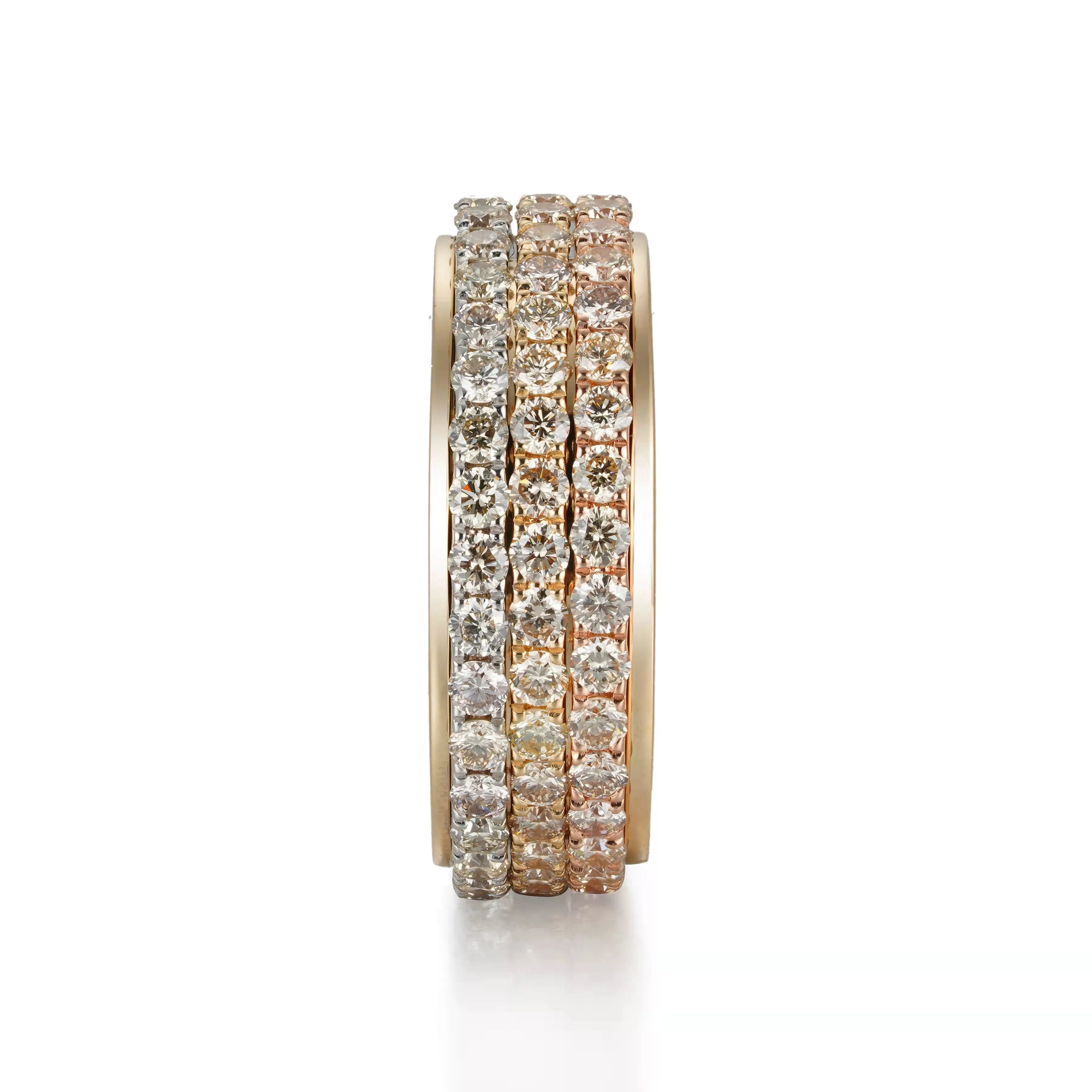 Orchid Gems Trinity Rotating Diamond Ring