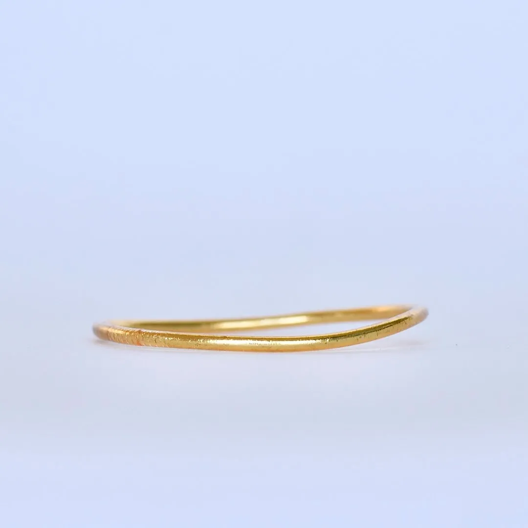 Original Gold Leaf Temple Bangle | Thin Gold