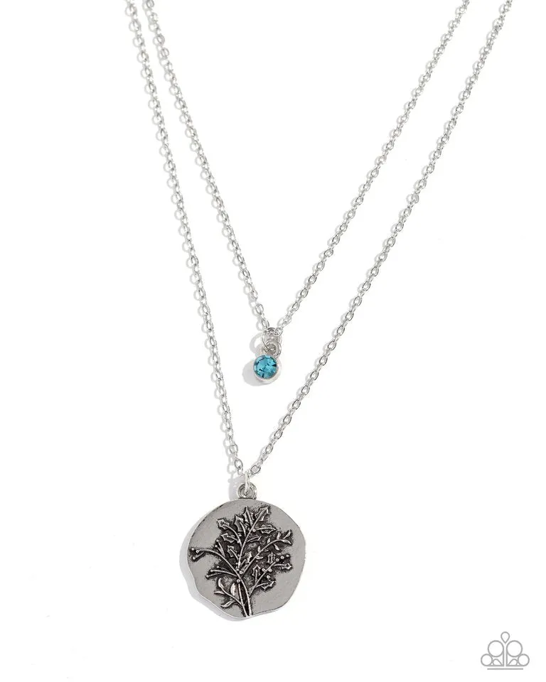 Paparazzi Necklace ~ Birthstone Beauty - Blue