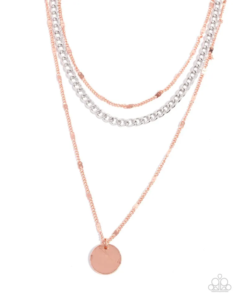 Paparazzi Necklace ~ Dainty Development - Copper