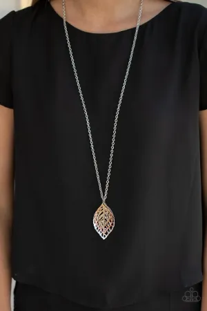 Paparazzi Necklace ~ Just Be-LEAF - Multi
