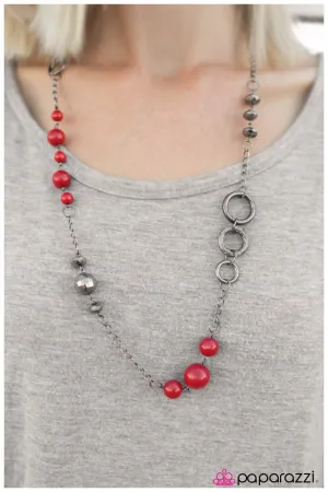 Paparazzi Necklace ~ That Thing You Do - Red