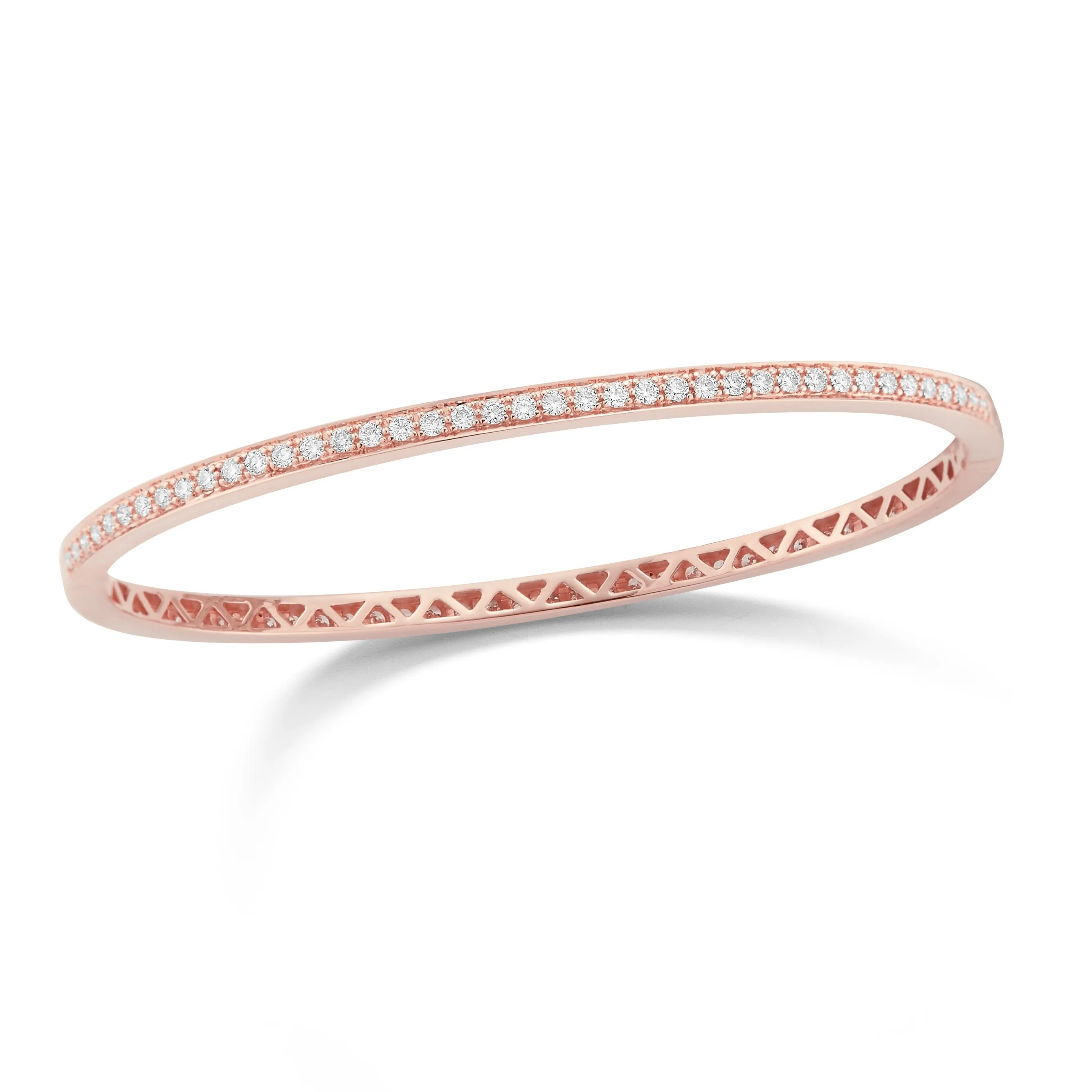 Pave Diamond Eternity Bangle Bracelet