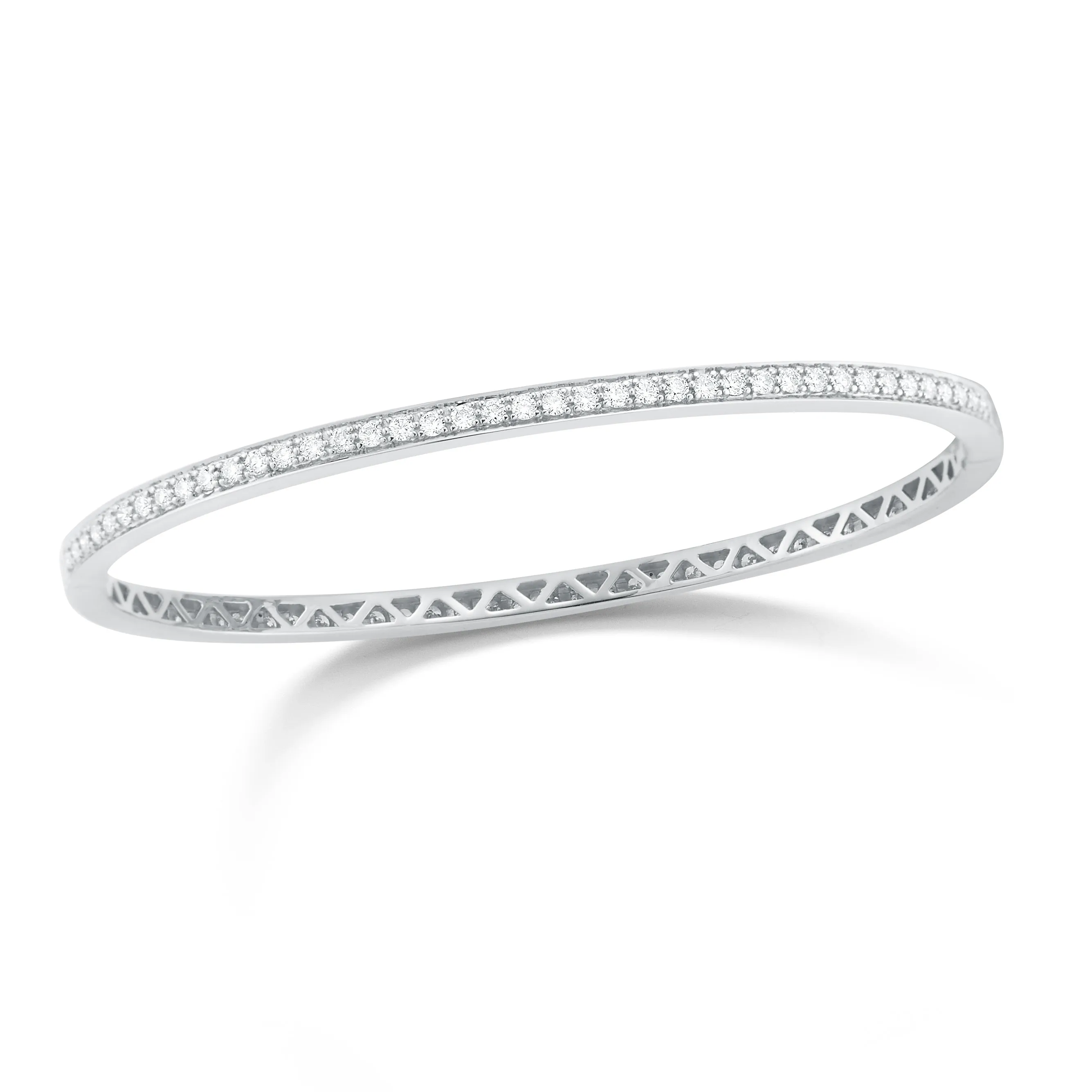 Pave Diamond Eternity Bangle Bracelet