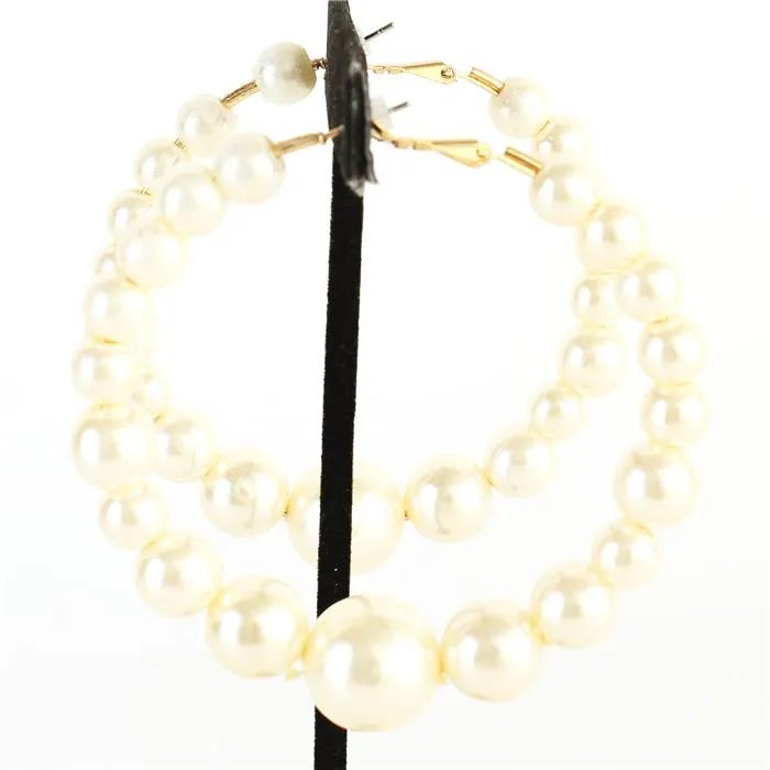 Pearl Hoop Earring