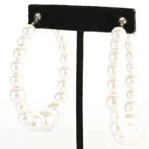 Pearl Hoop Earring