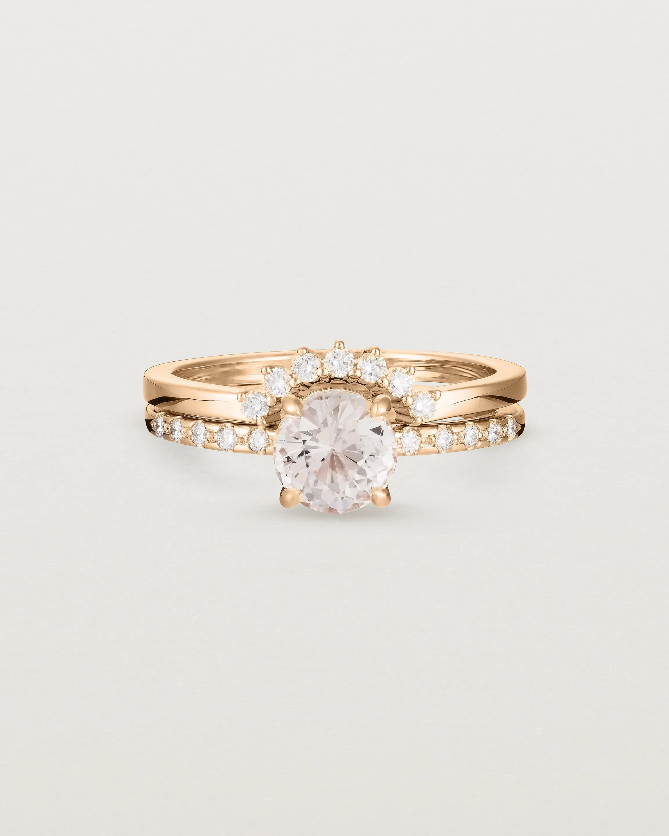 Petite Una Round Solitaire | Morganite