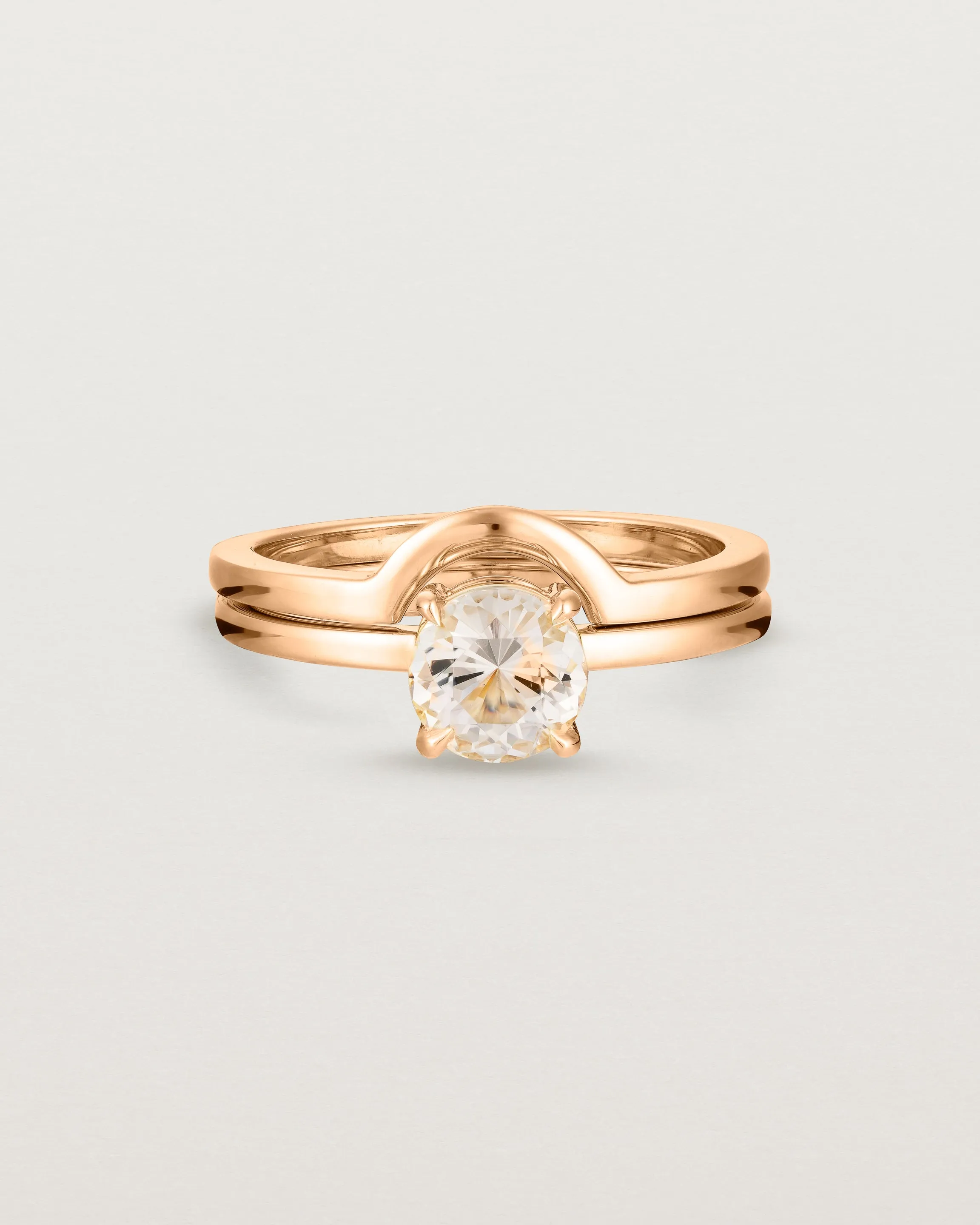 Petite Una Round Solitaire | Morganite