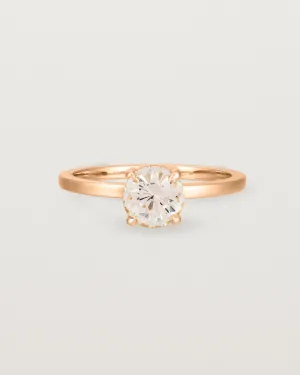 Petite Una Round Solitaire | Morganite