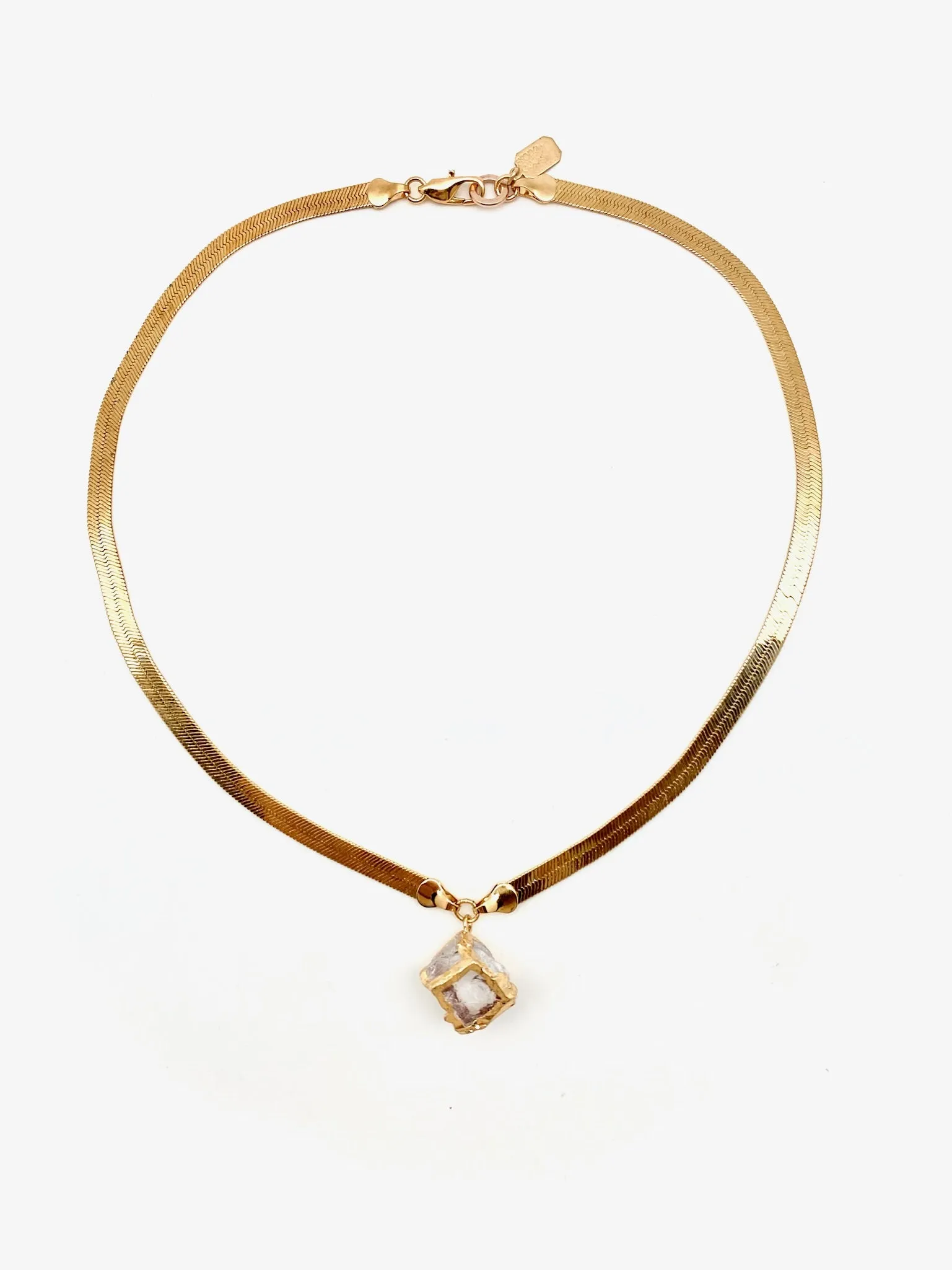 Quartz Dice Necklace