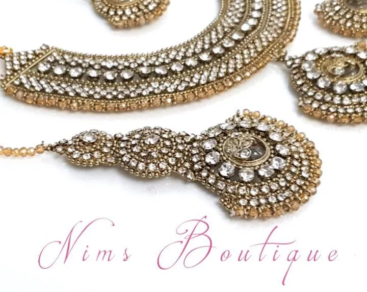 Radha Antique Gold Set