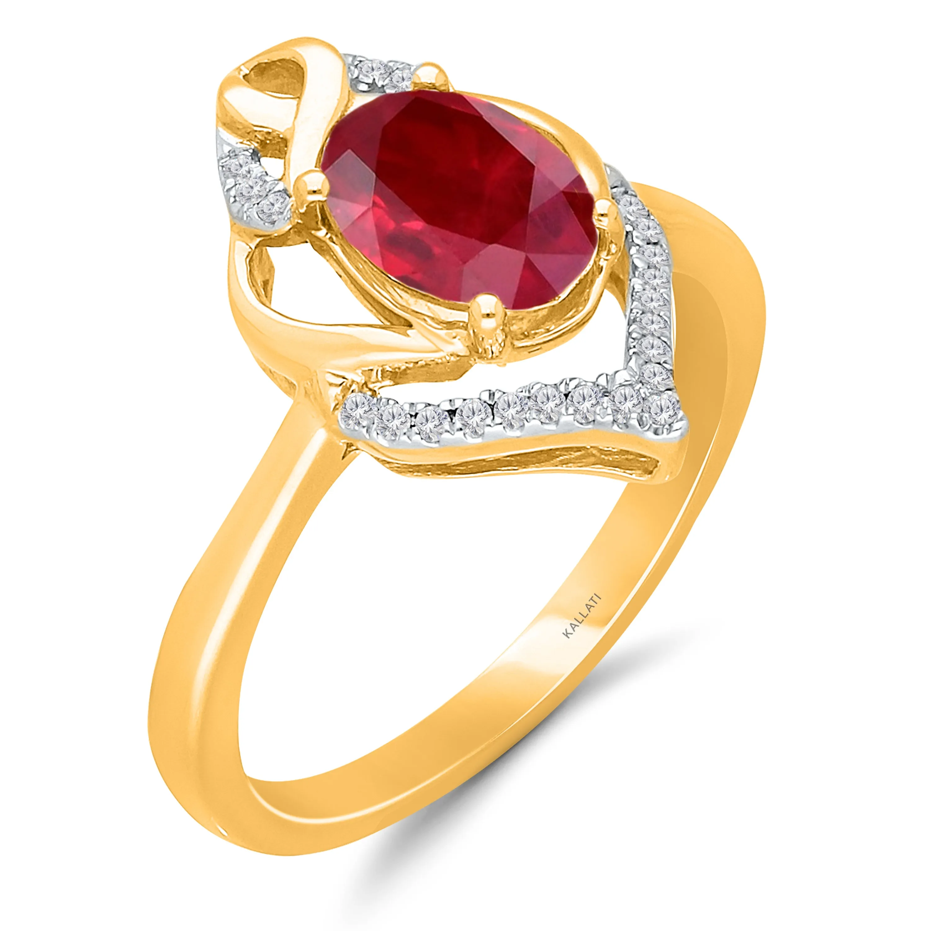 Rose Gold Ruby & Diamond Heirloom Ring