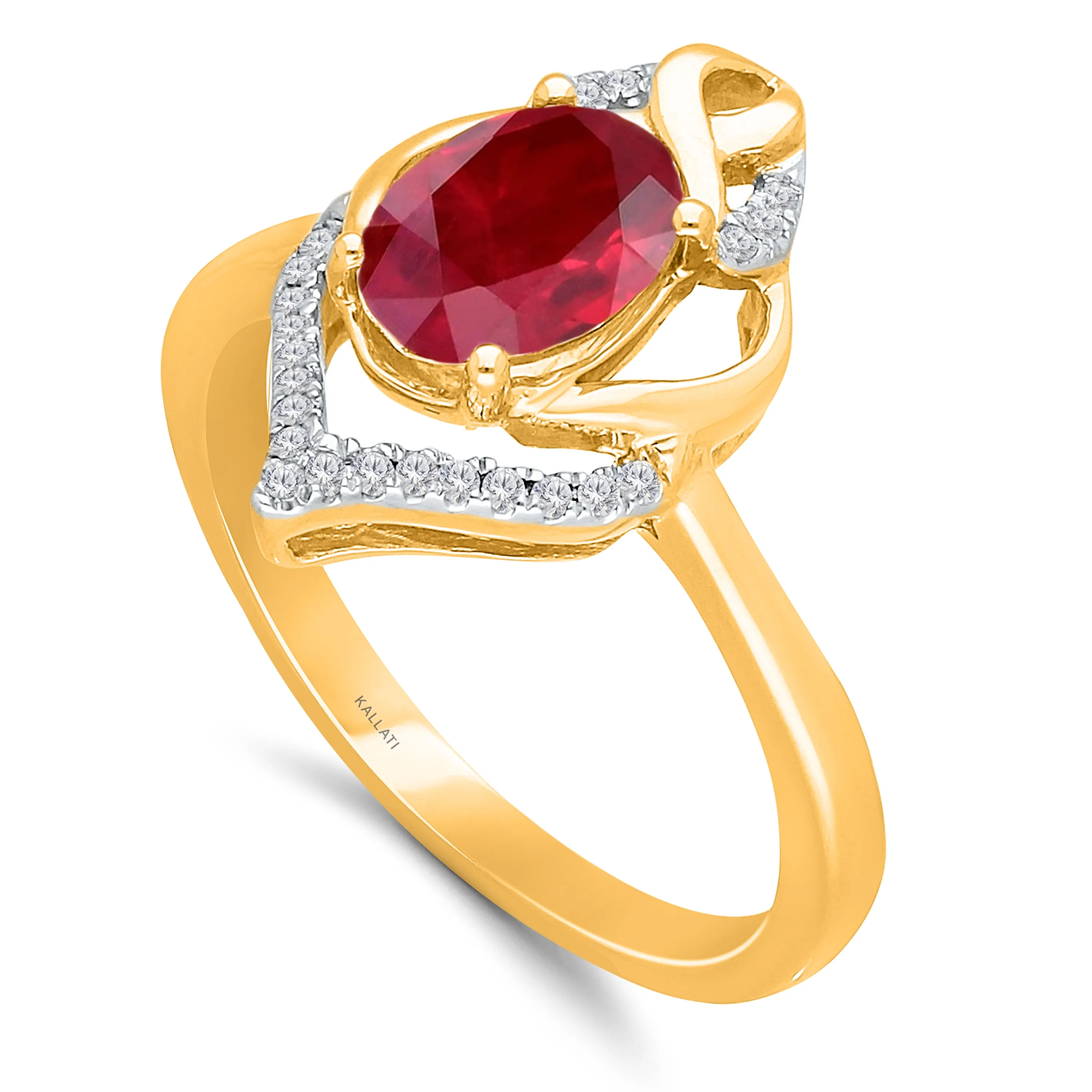 Rose Gold Ruby & Diamond Heirloom Ring