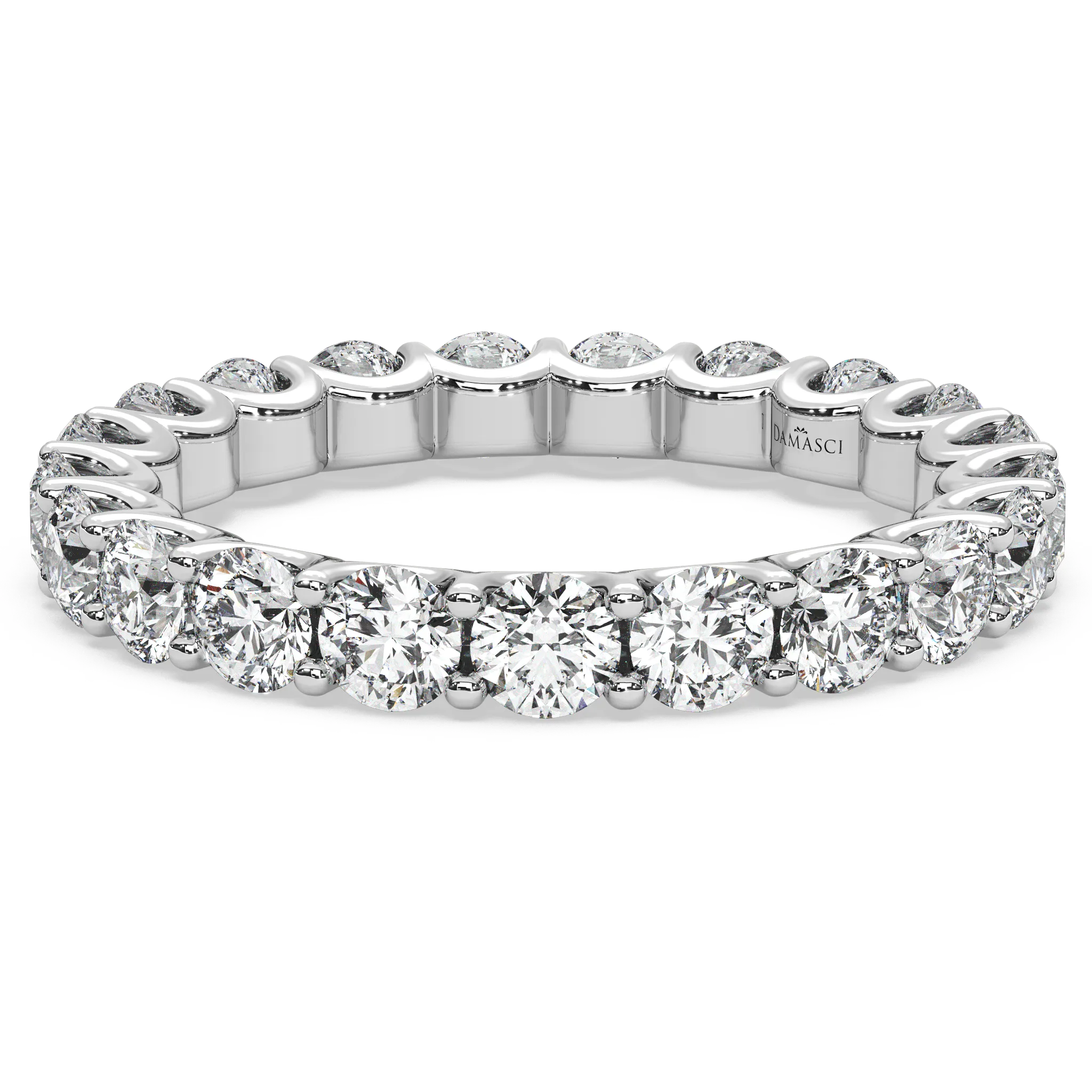 Round Diamond Eternity Ring in U-Gallery (2.25 T.C.W)