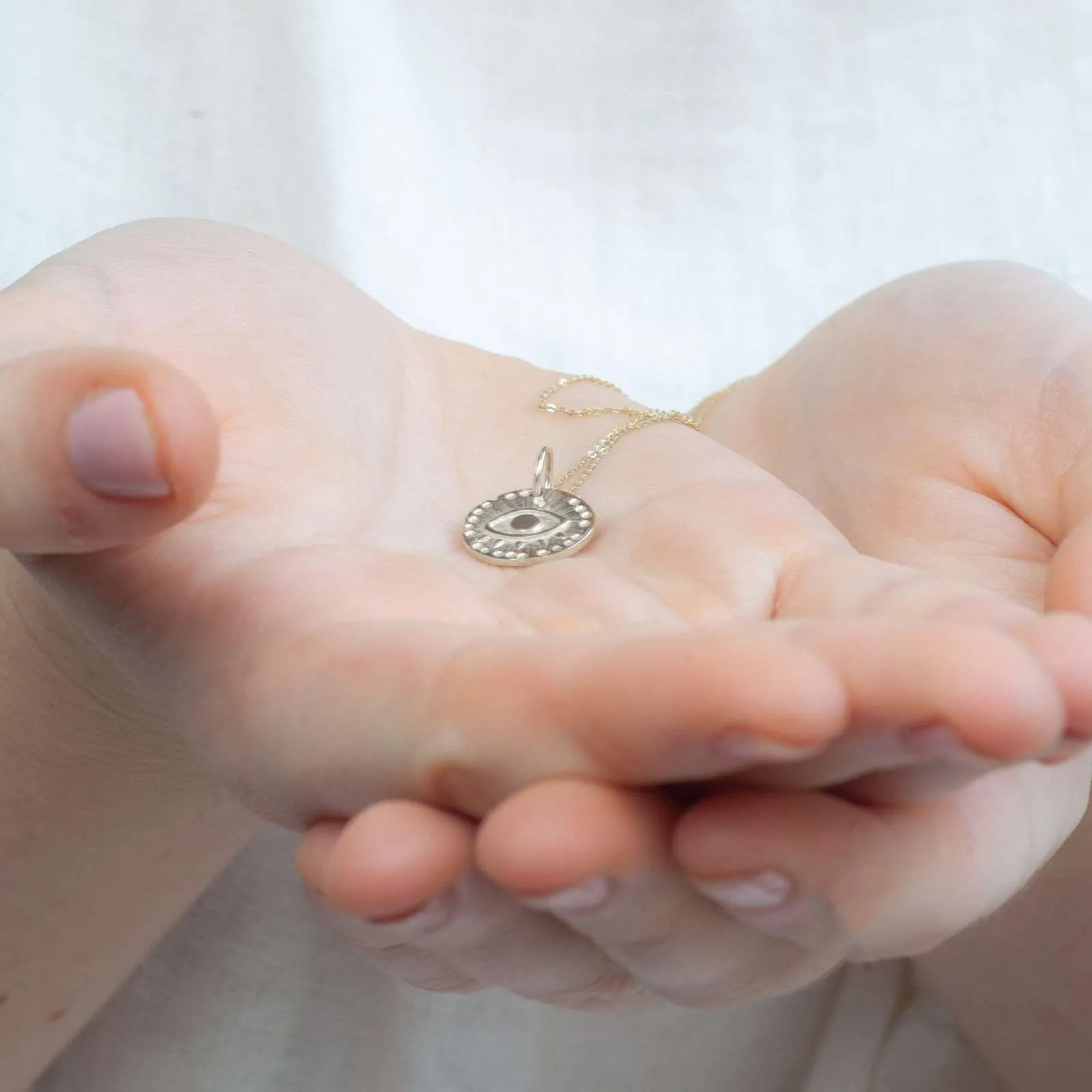Round Evil Eye Necklace