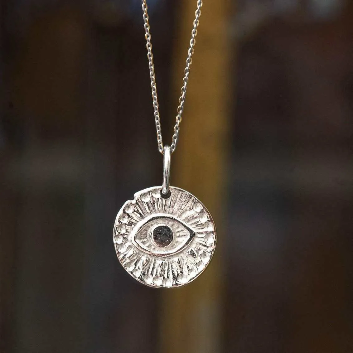 Round Evil Eye Necklace
