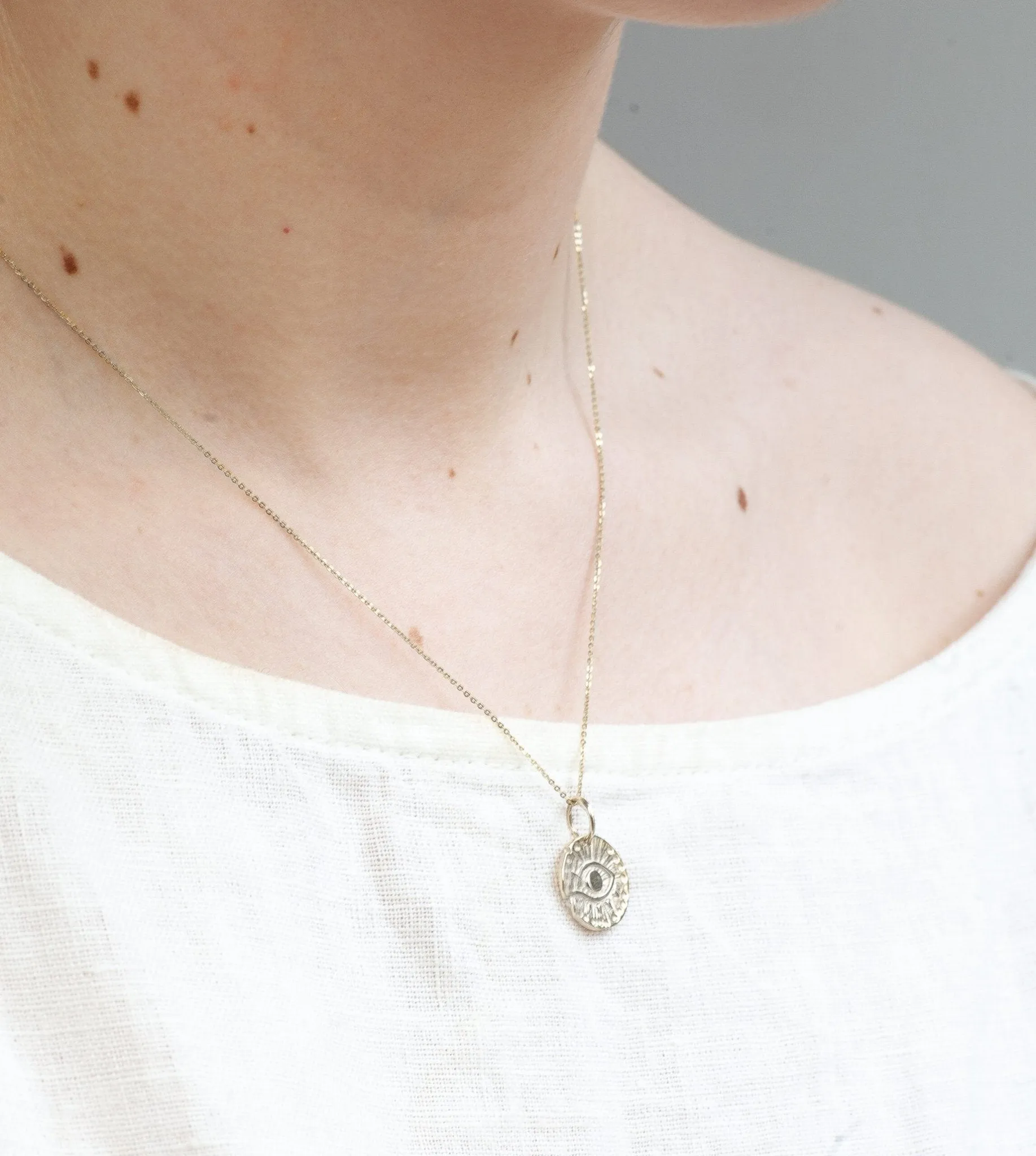 Round Evil Eye Necklace