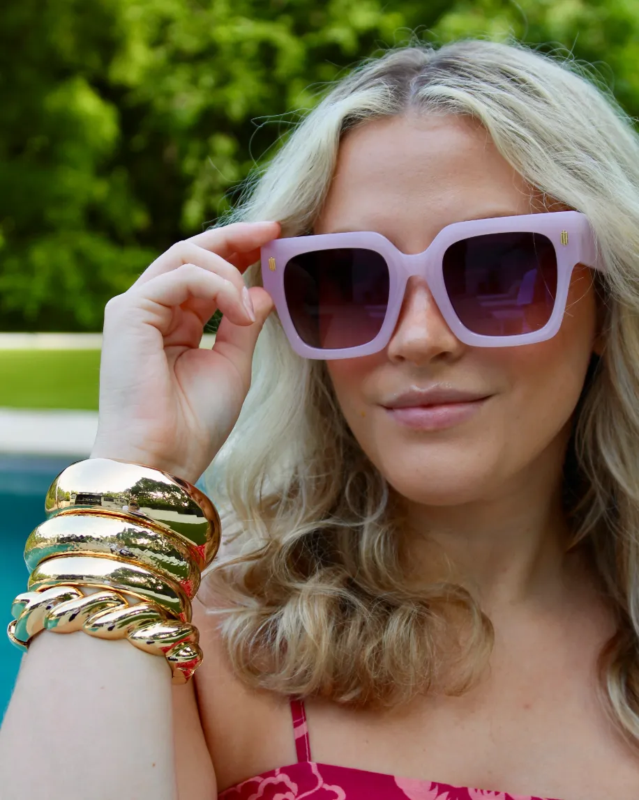 Rounded Gold Bangle