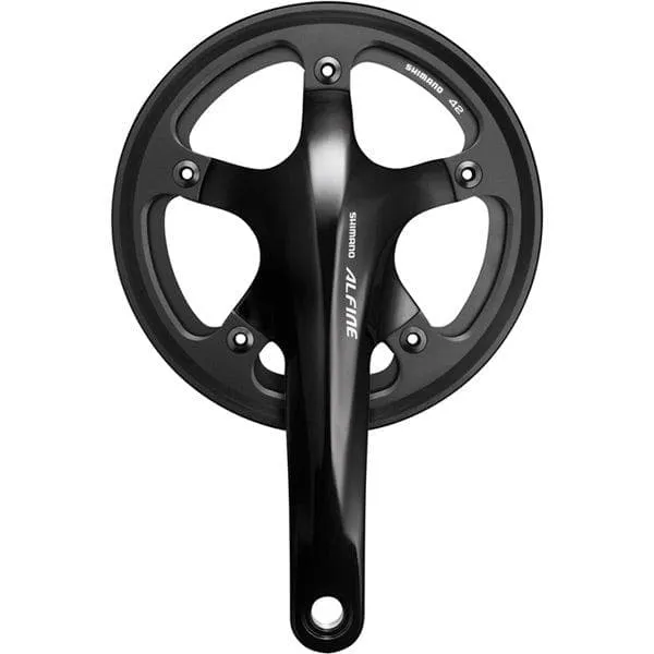 Shimano FC-S501 Alfine 2-piece chainset with single chainguard 39T, 170 mm