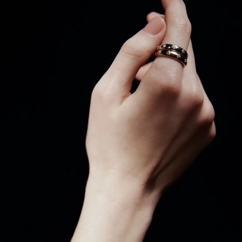 SILK & STEEL - Lumiere Ring SILVER/CZ