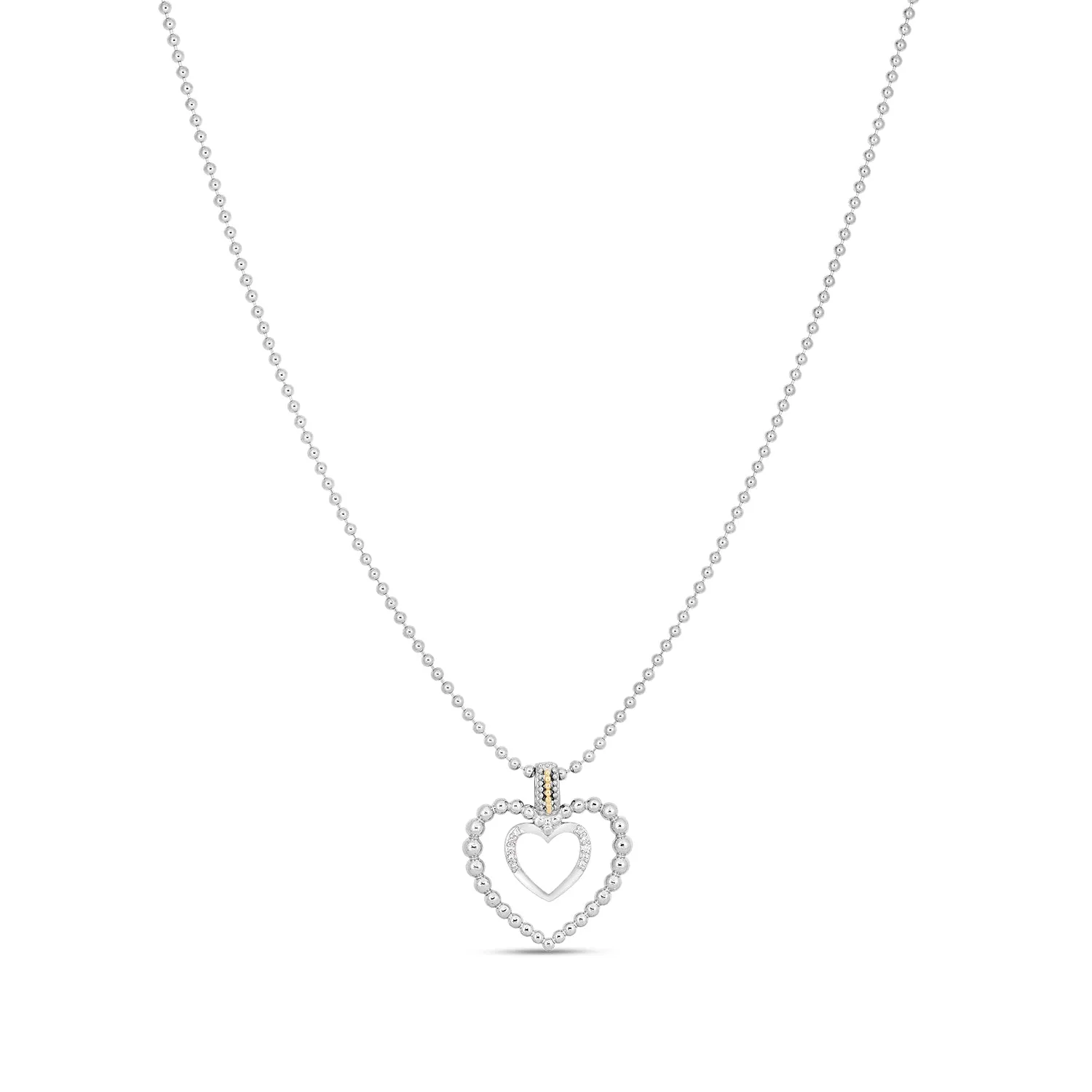Silver, 18K Gold & Diamond Prosecco Glamour Pendant