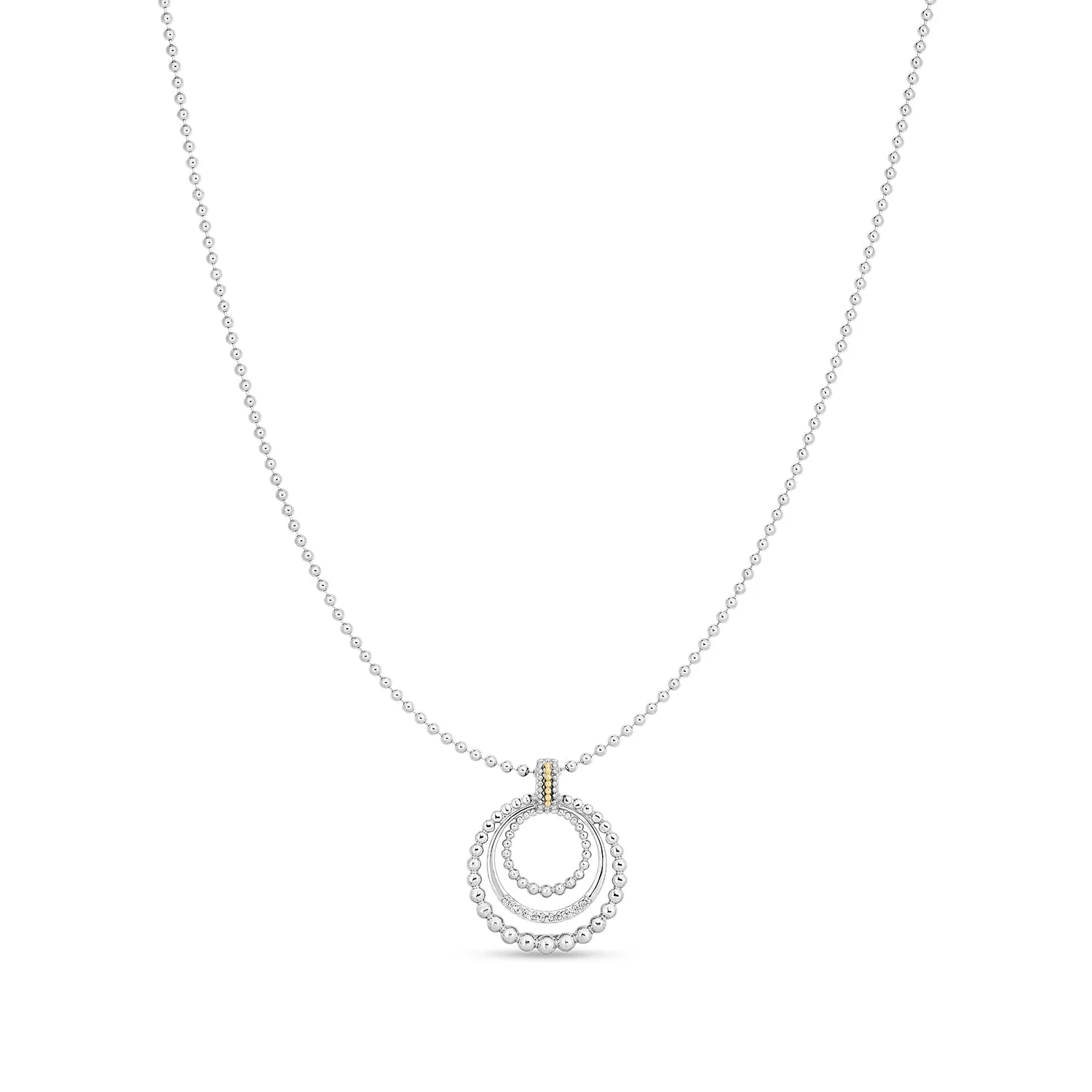 Silver, 18K Gold & Diamond Prosecco Glamour Pendant