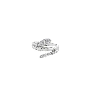Silver Snake Wrap Ring