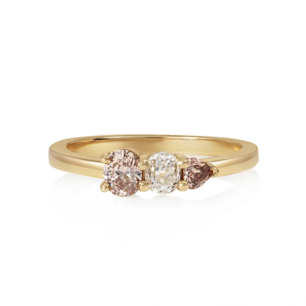 Sitara Champagne and Old Cut Ring