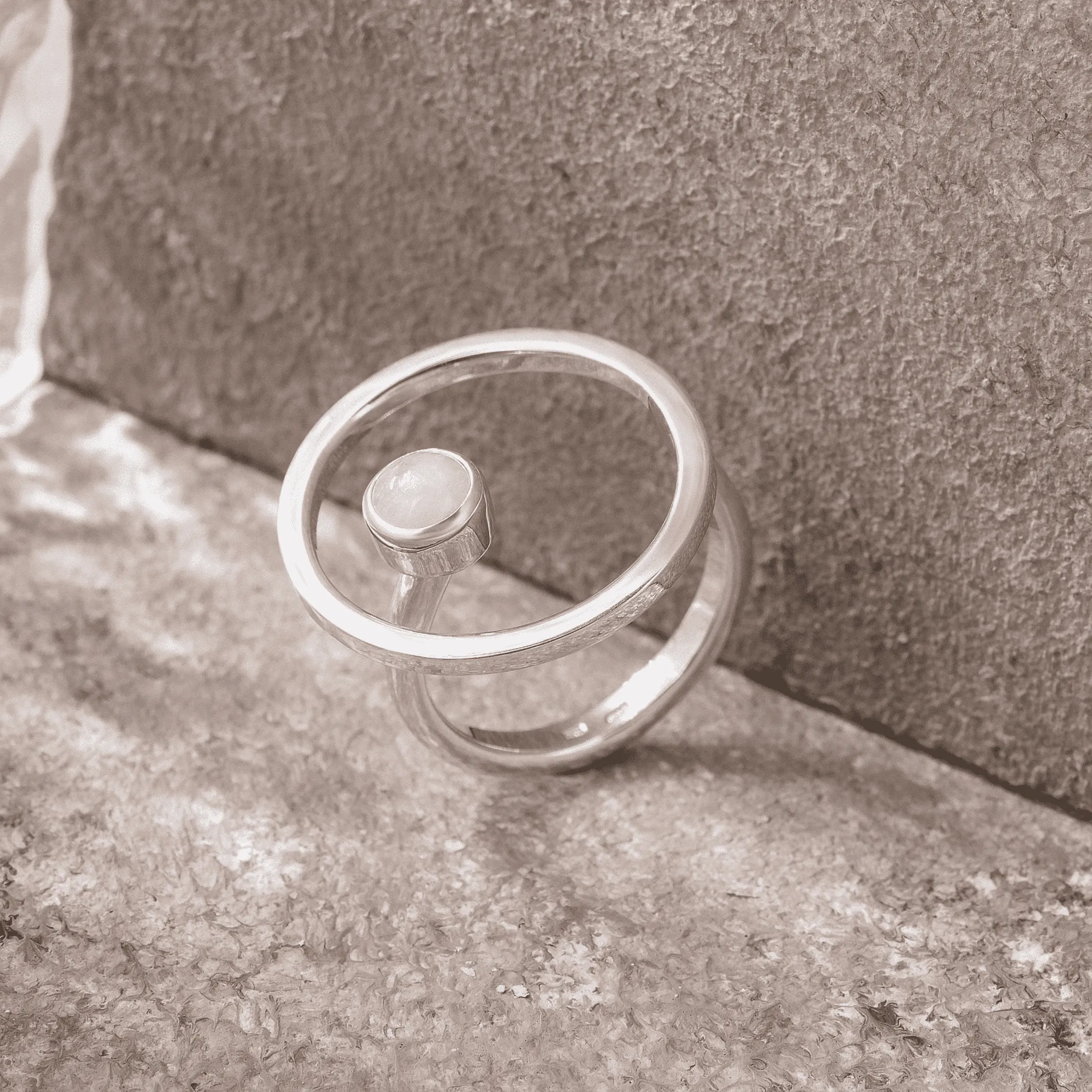 Sphere Ring Rose Quartz