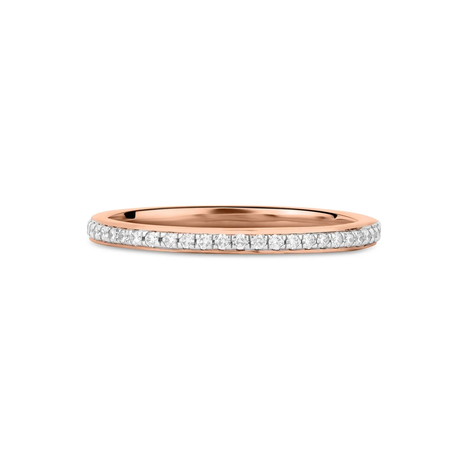Stackable Light weight Diamond Eternity Band
