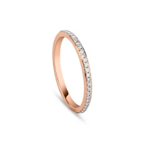 Stackable Light weight Diamond Eternity Band