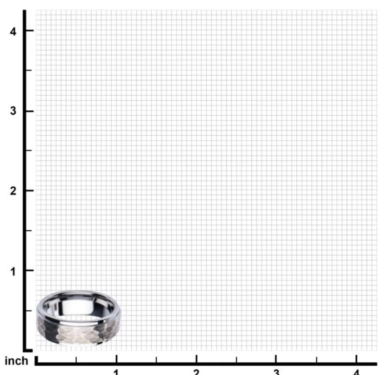 Steel Hammered Ring