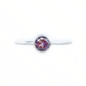 Sterling Silver Lab Alexandrite Stacking Ring