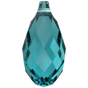 Swarovski Pendants Briolette (6010) Blue Zircon
