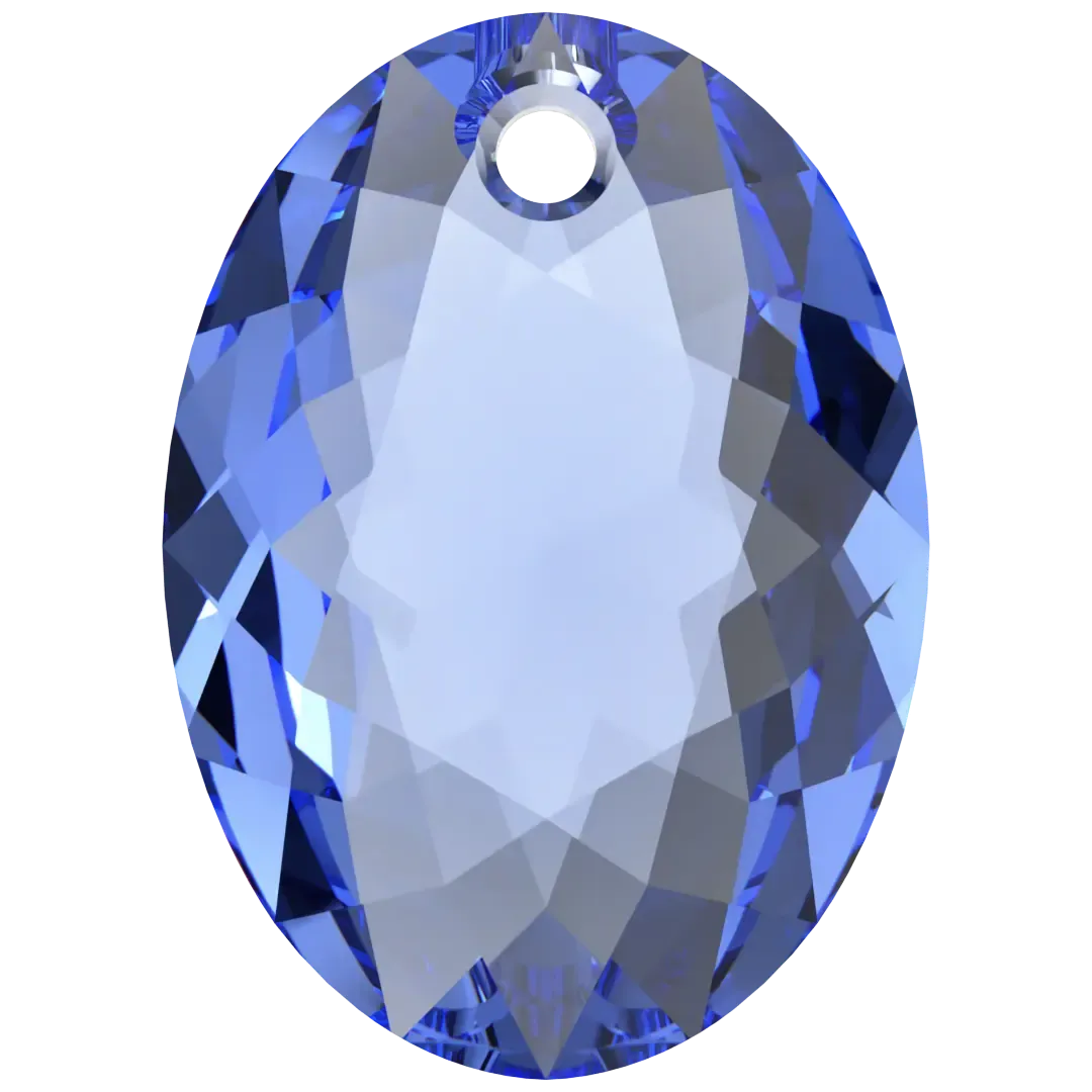 Swarovski Pendants Elliptic Cut (6438) Sapphire