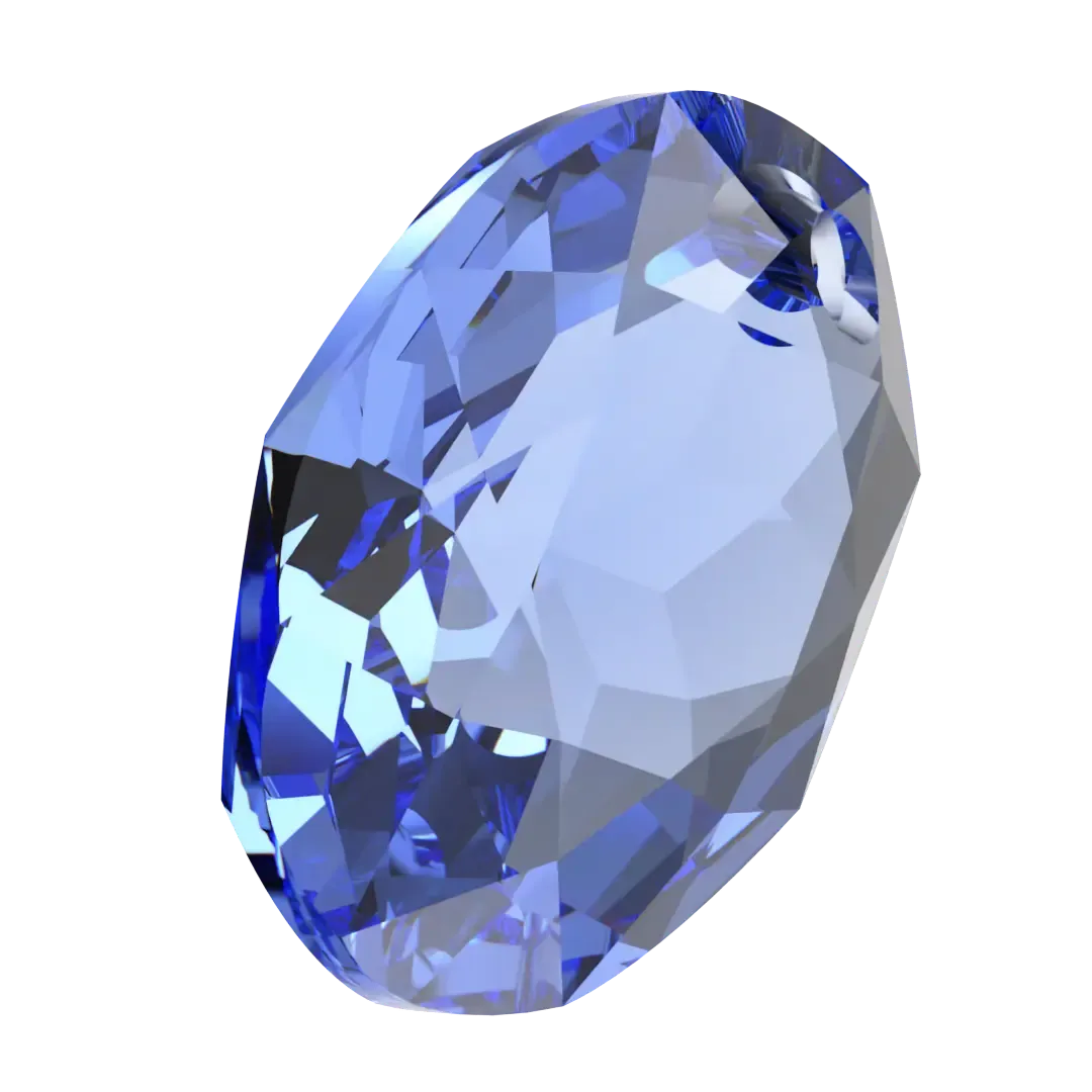 Swarovski Pendants Elliptic Cut (6438) Sapphire