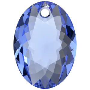 Swarovski Pendants Elliptic Cut (6438) Sapphire