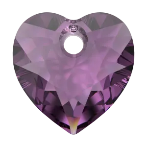 Swarovski Pendants Heart Cut (6432) Amethyst