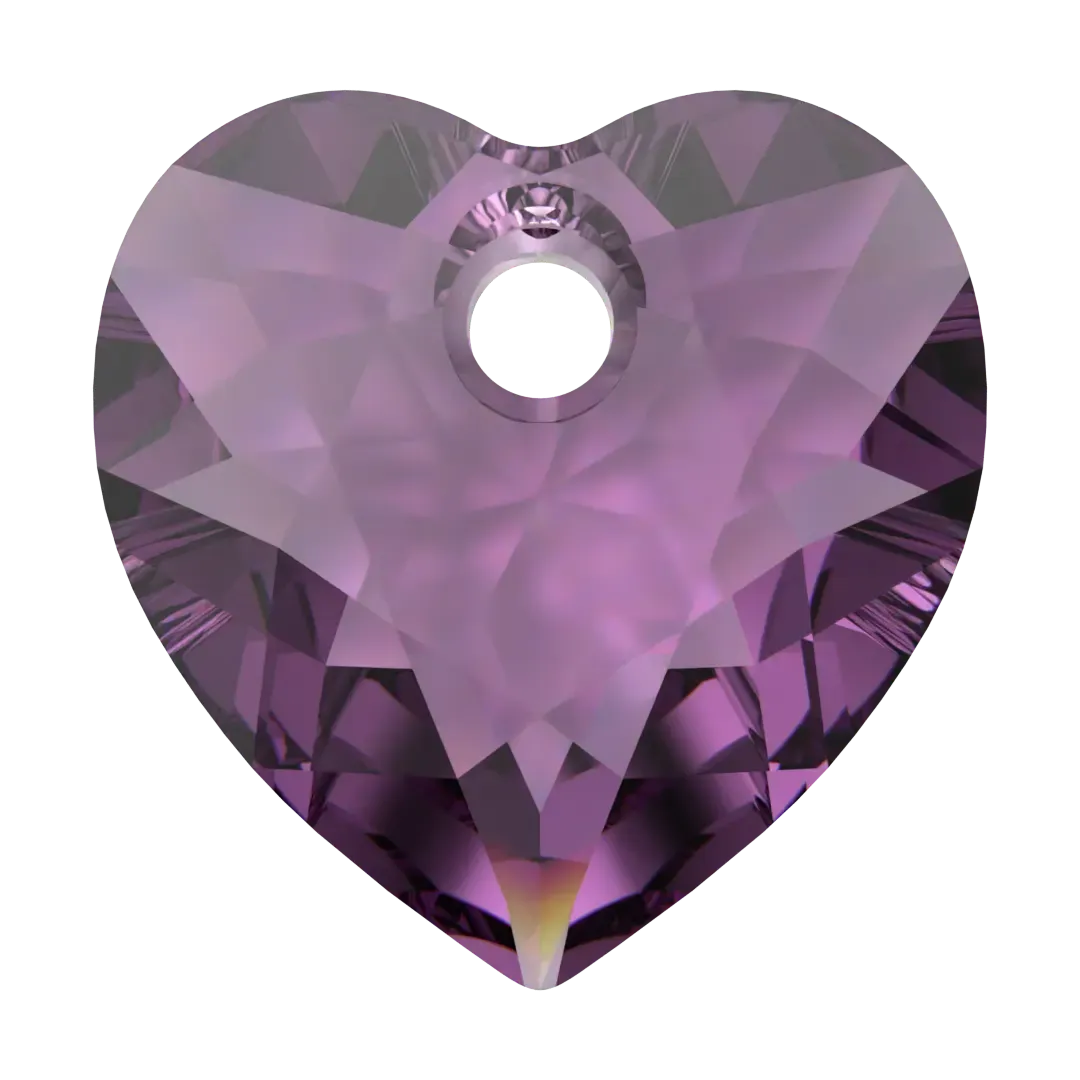 Swarovski Pendants Heart Cut (6432) Amethyst