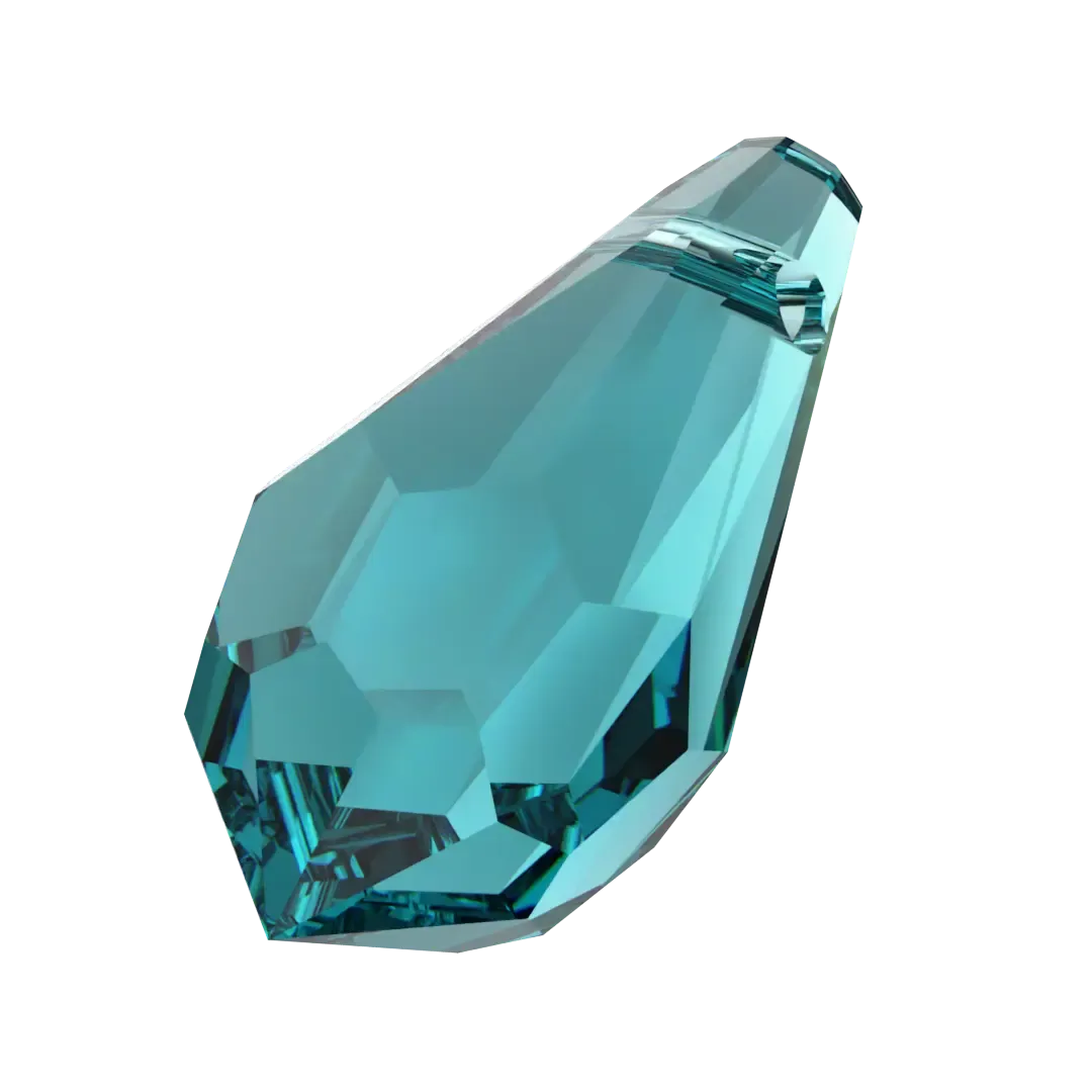 Swarovski Pendants Teardrop (6000) Blue Zircon