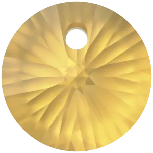 Swarovski Pendants Xilion Round (6428) Golden Topaz