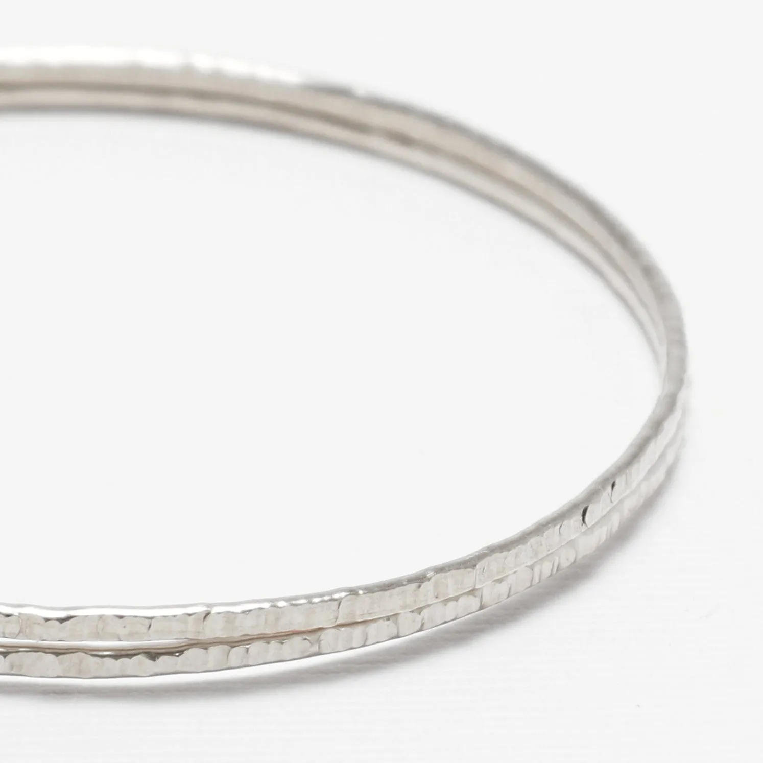 The 2 Line Hammered Celebration Bangles