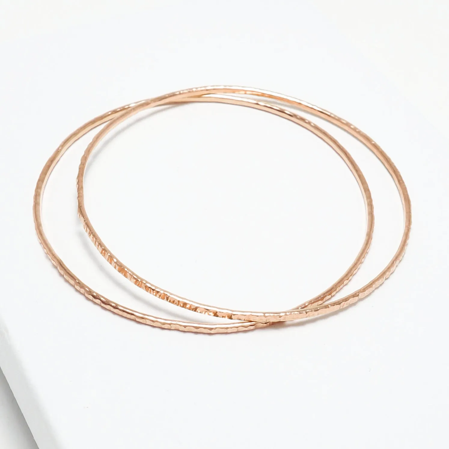 The 2 Line Hammered Celebration Bangles