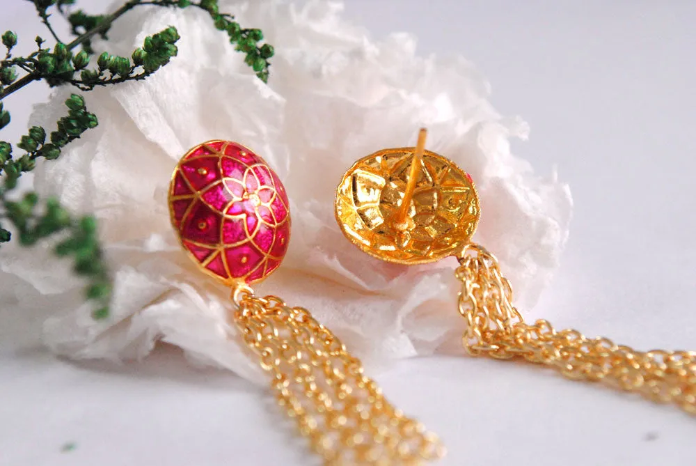 The Golden Waterfall Earrings
