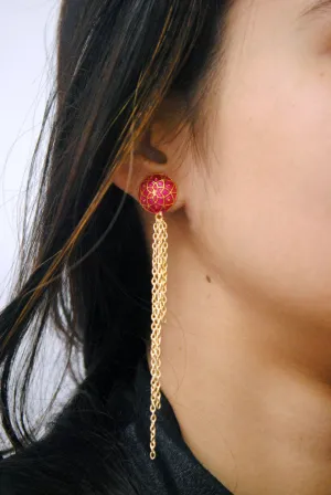 The Golden Waterfall Earrings