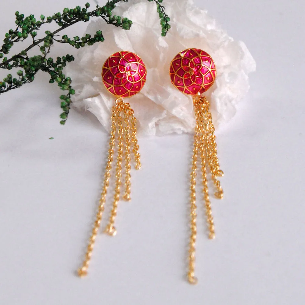 The Golden Waterfall Earrings